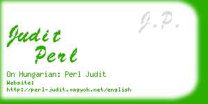 judit perl business card